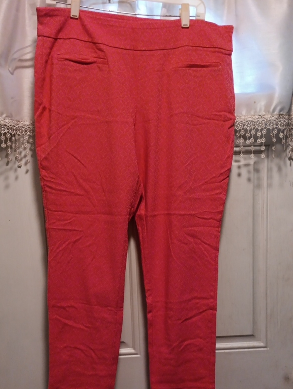 crown & ivy Coral Ponte Leggings